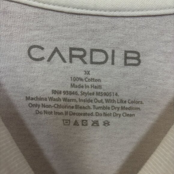 Cardi B Press rap Tshirt size 3XL - Picture 4 of 4